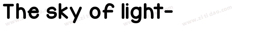 The sky of light字体转换